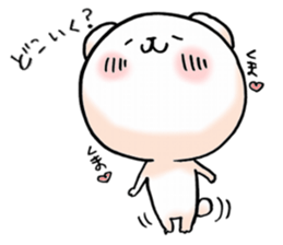 love and peace bear sticker #9029924