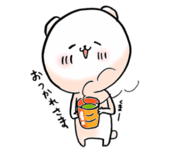 love and peace bear sticker #9029949