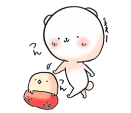 love and peace bear sticker #9029956