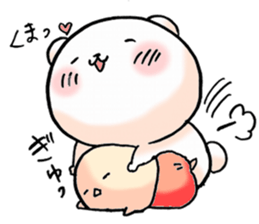 love and peace bear sticker #9029957