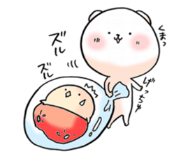 love and peace bear sticker #9029959