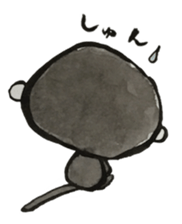 Monkey ink painting 2 sticker #9030698