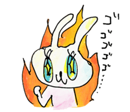 kirakira usa-chan sticker #9030811