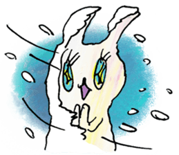 kirakira usa-chan sticker #9030813