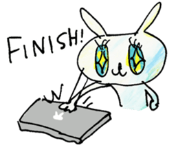 kirakira usa-chan sticker #9030817