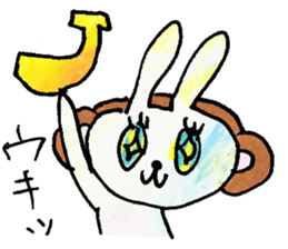 kirakira usa-chan sticker #9030834