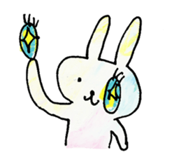 kirakira usa-chan sticker #9030839