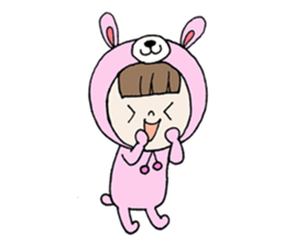 Pretty Favorite girl There is no letter sticker #9031052