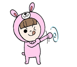 Pretty Favorite girl There is no letter sticker #9031053