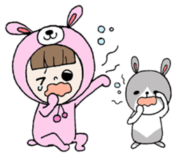 Pretty Favorite girl There is no letter sticker #9031061