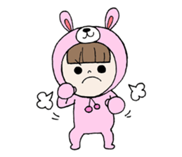 Pretty Favorite girl There is no letter sticker #9031064