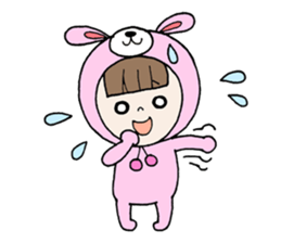 Pretty Favorite girl There is no letter sticker #9031066