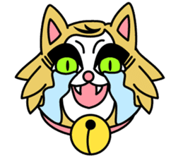 side-part cat sticker #9031779