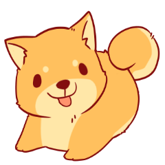 tibi shibainu Sticker( no language ver)