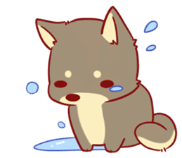 tibi shibainu Sticker( no language ver) sticker #9032084