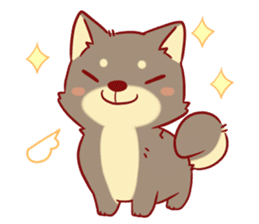 tibi shibainu Sticker( no language ver) sticker #9032085