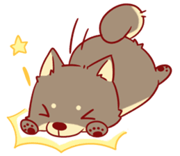 tibi shibainu Sticker( no language ver) sticker #9032087