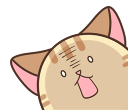 Very round cat 2 sticker #9032157