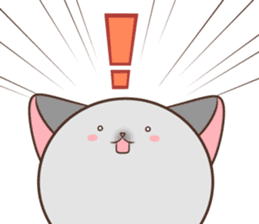 Very round cat 2 sticker #9032161