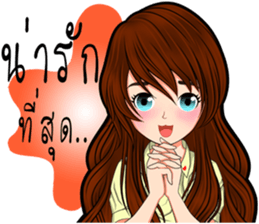 Because I was a woman sticker #9032440