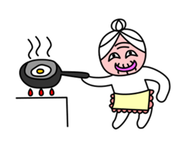 child grandmother sticker #9032865