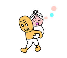 child grandmother sticker #9032871