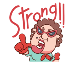 Auntie Hero by PageMaNudPa sticker #9032885