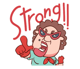 Auntie Hero by PageMaNudPa sticker #9032885