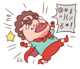 Auntie Hero by PageMaNudPa sticker #9032896