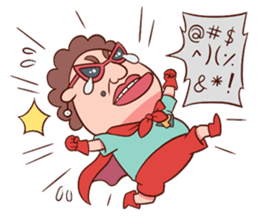 Auntie Hero by PageMaNudPa sticker #9032896