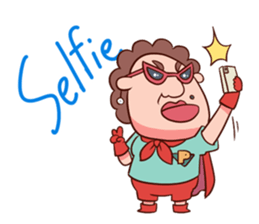Auntie Hero by PageMaNudPa sticker #9032907