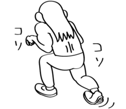 muscle builder of monkey sticker #9032963