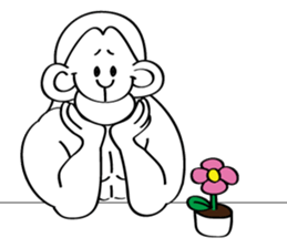 muscle builder of monkey sticker #9032988