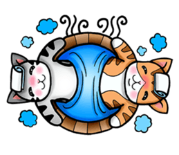 Poker face & Piggy cat Part2 sticker #9033051