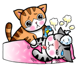 Poker face & Piggy cat Part2 sticker #9033062