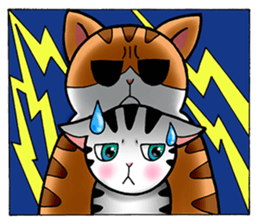 Poker face & Piggy cat Part2 sticker #9033064