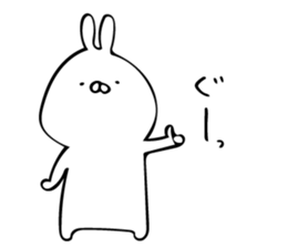 just a rabbit (polite ver.) sticker #9033119