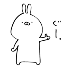 just a rabbit (polite ver.) sticker #9033119
