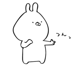 just a rabbit (polite ver.) sticker #9033134