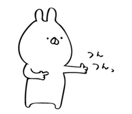 just a rabbit (polite ver.) sticker #9033135
