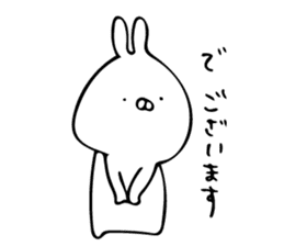 just a rabbit (polite ver.) sticker #9033138