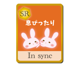 Action for marriage condition rabbit sticker #9033401