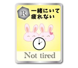 Action for marriage condition rabbit sticker #9033409