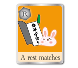 Action for marriage condition rabbit sticker #9033413