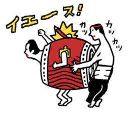 Japanese drum Sticker sticker #9033433