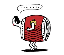 Japanese drum Sticker sticker #9033441