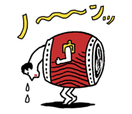 Japanese drum Sticker sticker #9033442