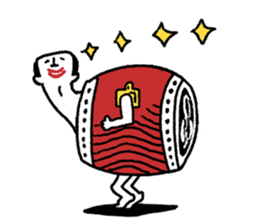 Japanese drum Sticker sticker #9033444