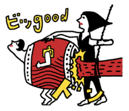 Japanese drum Sticker sticker #9033451