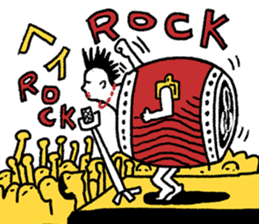 Japanese drum Sticker sticker #9033457